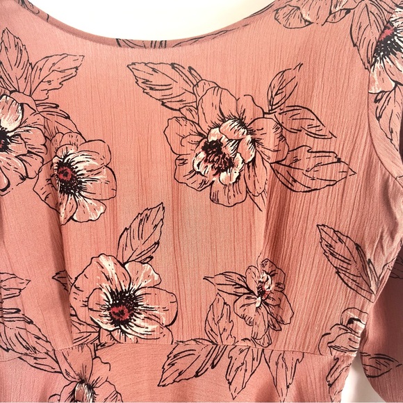 AMUSE SOCIETY Floral Sketch Boho Festival Dress - Picture 7 of 10